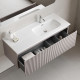 Тумба под раковину Sancos Snob R 1.0 120 R SNR1.0120RSM подвесная цвет Doha Soft