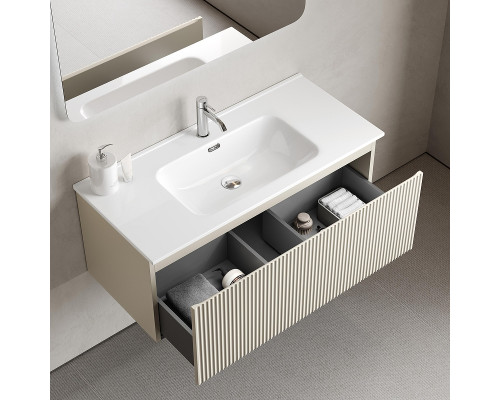 Тумба под раковину Sancos Snob R 1.0 100 SNR1.0100CE подвесная цвет Beige Soft