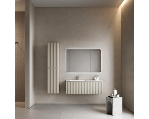 Тумба под раковину Sancos Snob R 1.0 100 L SNR1.0100LCE подвесная цвет Beige Soft