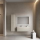 Тумба под раковину Sancos Snob R 1.0 100 L SNR1.0100LCE подвесная цвет Beige Soft