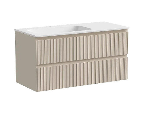 Тумба под раковину Sancos Snob T 100 L SNT100LCE подвесная Beige Soft