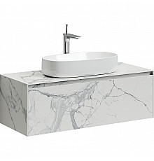 Тумба под раковину Sancos Stone 120 ST120SV подвесная Statuario White