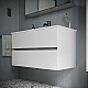 Купить Тумба под раковину Sancos Urban 120 UR120-1W подвесная Белый глянец в магазине сантехники Santeh-Crystal.ru