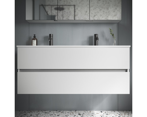 Приобрести Тумба под раковину Sancos Urban 120 UR120-2W подвесная Белый глянец в магазине сантехники Santeh-Crystal.ru