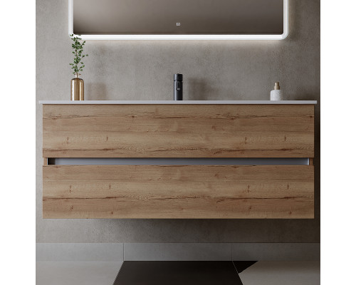Приобрести Тумба под раковину Sancos Urban 120 UR120-1EG подвесная Дуб Галифакс натуральный в магазине сантехники Santeh-Crystal.ru
