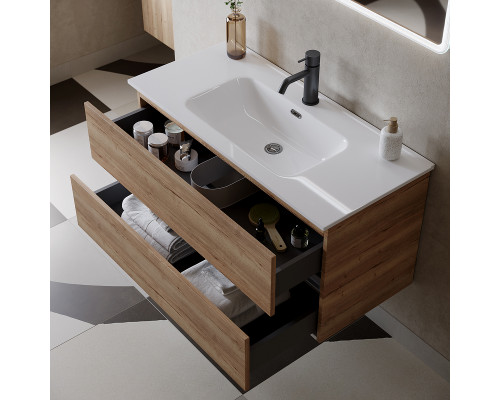 Приобрести Тумба под раковину Sancos Urban 120 UR120-1EG подвесная Дуб Галифакс натуральный в магазине сантехники Santeh-Crystal.ru