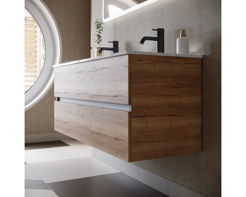 Заказать Тумба под раковину Sancos Urban 120 UR120-2EG подвесная Дуб Галифакс натуральный в магазине сантехники Santeh-Crystal.ru