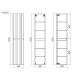 Шкаф пенал Sancos Ламель 35 PLM35W подвесной цвет Белый матовый