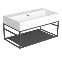 Консоль под раковину Simas Agile 80 AGSS81 Черная матовая