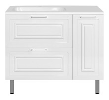 Тумба под раковину Style Line Альба 90 L Люкс Plus ЛС-000010052 Белая
