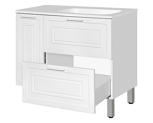 Santeh-Crystal.ru: Тумба под раковину Style Line Альба 90 R Люкс Plus ЛС-000010054 Белая Купить Тумба под раковину Style Line Альба 90 R Люкс Plus ЛС-000010054 Белая в магазине сантехники Santeh-Crystal.ru