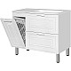 Купить Тумба под раковину Style Line Альба 90 R Люкс Plus ЛС-000010054 Белая в магазине сантехники Santeh-Crystal.ru