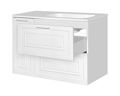 Santeh-Crystal.ru: Тумба под раковину Style Line Альба 90 R Люкс Plus ЛС-000010054 Белая Купить Тумба под раковину Style Line Альба 90 R Люкс Plus ЛС-000010054 Белая в магазине сантехники Santeh-Crystal.ru