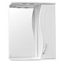 Зеркало со шкафом Style Line Амелия 65 с подсветкой Белый глянец Зеркало со шкафом Style Line Амелия 65 с подсветкой Белый глянец