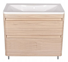 Тумба под раковину Style Line Атлантика 100 Люкс Plus ЛС-00000682 Ясень перламутр
