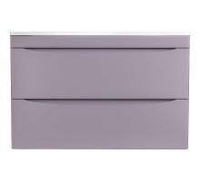 Тумба под раковину Style Line Бергамо 80 СС-00002323 подвесная Серая антискрейч