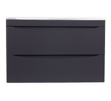 Тумба под раковину Style Line Бергамо 80 СС-00002324 подвесная Черная антискрейч