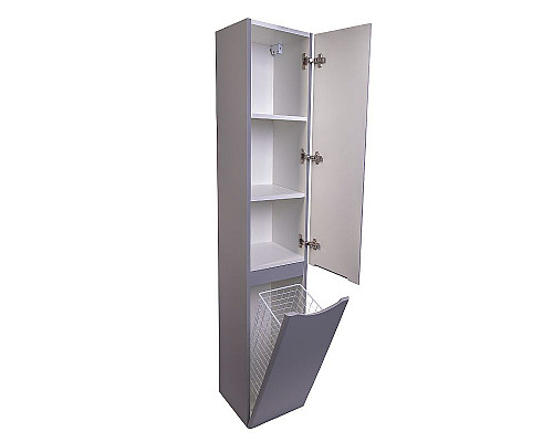 Santeh-Crystal.ru: Шкаф пенал Style Line Бергамо 30 R СС-00002330 с бельевой корзиной Серый антискрейтч Приобрести Шкаф пенал Style Line Бергамо 30 R СС-00002330 с бельевой корзиной Серый антискрейтч в магазине сантехники Santeh-Crystal.ru
