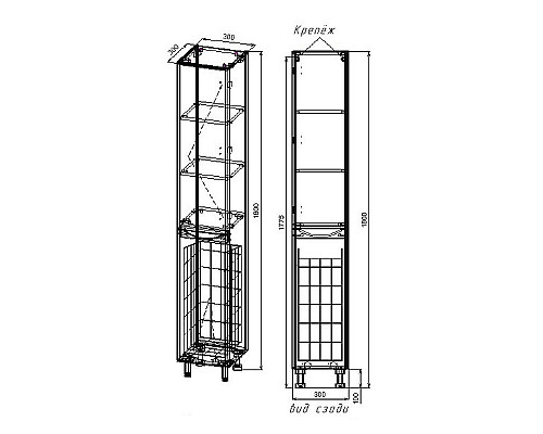 Santeh-Crystal.ru: Шкаф пенал Style Line Бергамо 30 L СС-00002326 с бельевой корзиной Белый антискрейтч Приобрести Шкаф пенал Style Line Бергамо 30 L СС-00002326 с бельевой корзиной Белый антискрейтч в магазине сантехники Santeh-Crystal.ru
