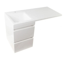 Тумба под раковину Style Line Даллас 100 Люкс Plus подвесная Белая