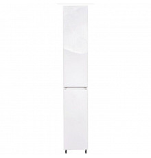 Шкаф пенал Style Line Даллас 30 Люкс с бельевой корзиной Белый