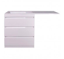 Тумба под раковину Style Line Даллас 140 Люкс Plus Белая