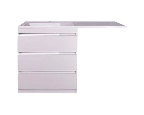 Купить Тумба под раковину Style Line Даллас 140 Люкс Plus Белая в магазине сантехники Santeh-Crystal.ru