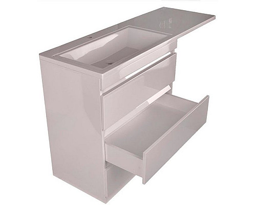 Купить Тумба под раковину Style Line Даллас 140 Люкс Plus Белая в магазине сантехники Santeh-Crystal.ru