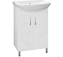 Тумба под раковину Style Line Эко Фьюжн 9 Уют 55 Белый глянец