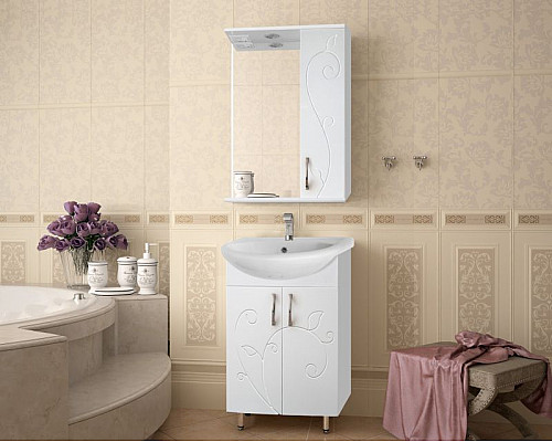 Santeh-Crystal.ru: Тумба под раковину Style Line Эко Фьюжн 9 Уют 55 Белый глянец Приобрести Тумба под раковину Style Line Эко Фьюжн 9 Уют 55 Белый глянец в магазине сантехники Santeh-Crystal.ru