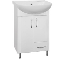 Тумба под раковину Style Line Эко Стандарт 10 Ладога 50 Белый глянец