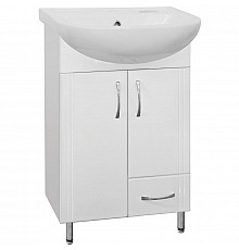 Тумба под раковину Style Line Эко Стандарт 10 Ладога 50 Белый глянец