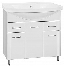 Тумба под раковину Style Line Эко Стандарт 26 Эльбрус 90 Белый глянец