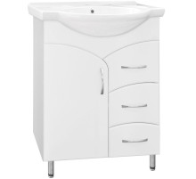 Тумба под раковину Style Line Эко Стандарт 22 Байкал 65 Белый глянец