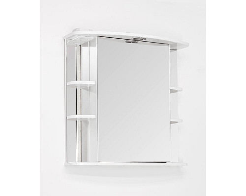 Santeh-Crystal.ru: Зеркальный шкаф Style Line Эко стандарт Лира 70 С с подсветкой Белый глянец Купить Зеркальный шкаф Style Line Эко стандарт Лира 70 С с подсветкой Белый глянец в магазине сантехники Santeh-Crystal.ru