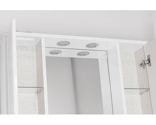 Santeh-Crystal.ru: Зеркало со шкафом Style Line Эко стандарт Панда 80 С с подсветкой Белый глянец Заказать Зеркало со шкафом Style Line Эко стандарт Панда 80 С с подсветкой Белый глянец в магазине сантехники Santeh-Crystal.ru