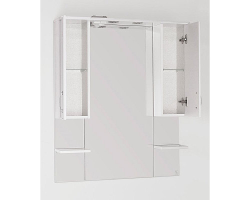 Santeh-Crystal.ru: Зеркало со шкафом Style Line Эко стандарт Энигма 90 С с подсветкой Белый глянец Заказать Зеркало со шкафом Style Line Эко стандарт Энигма 90 С с подсветкой Белый глянец в магазине сантехники Santeh-Crystal.ru