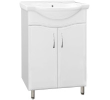 Тумба под раковину Style Line Эко Волна 9 Байкал 60 Белый глянец