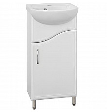 Тумба под раковину Style Line Эко Волна 2 Уют 45 Белый глянец