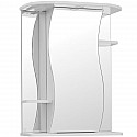 Зеркальный шкаф Style Line Эко волна Лилия 55 С с подсветкой Белый глянец Зеркальный шкаф Style Line Эко волна Лилия 55 С с подсветкой Белый глянец