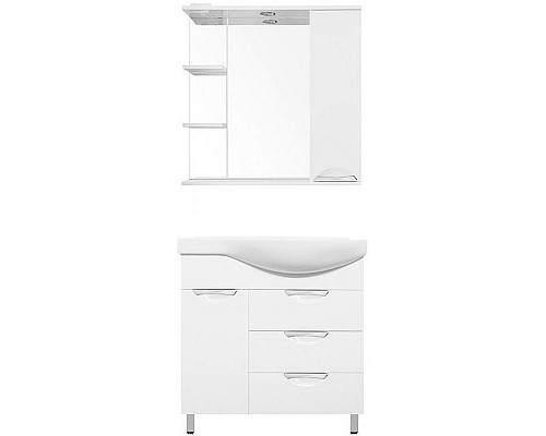 Santeh-Crystal.ru: Тумба под раковину Style Line Жасмин 82 L ЛС-00000526 с бельевой корзиной Белая Приобрести Тумба под раковину Style Line Жасмин 82 L ЛС-00000526 с бельевой корзиной Белая в магазине сантехники Santeh-Crystal.ru