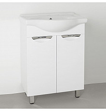 Тумба под раковину Style Line Жасмин 60 Белый глянец