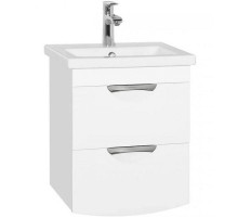 Тумба под раковину Style Line Жасмин 2 50 Люкс Plus ЛС-000010039 подвесная Белый глянец