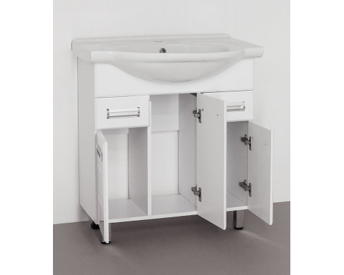 Приобрести Тумба под раковину Style Line Ирис 75 Белый глянец в магазине сантехники Santeh-Crystal.ru