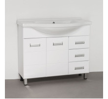 Тумба под раковину Style Line Ирис 100 Белый глянец