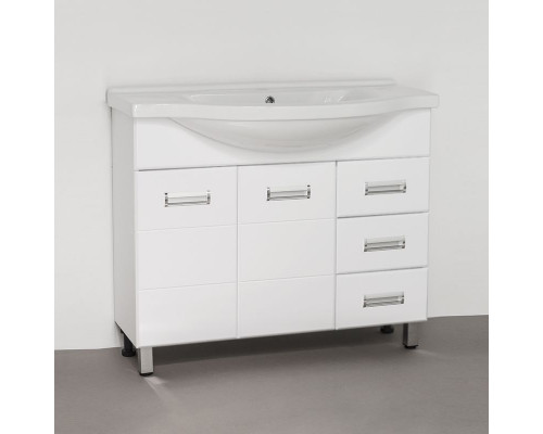 Заказать Тумба под раковину Style Line Ирис 100 Белый глянец в магазине сантехники Santeh-Crystal.ru