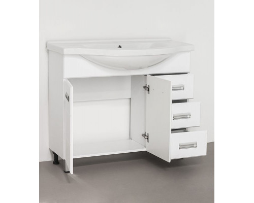 Заказать Тумба под раковину Style Line Ирис 100 Белый глянец в магазине сантехники Santeh-Crystal.ru