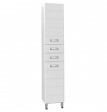 Шкаф пенал Style Line Ирис 36 Белый глянец