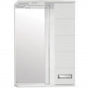 Зеркало со шкафом Style Line Ирис 55 С с подсветкой Белый глянец