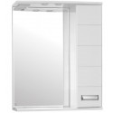 Зеркало со шкафом Style Line Ирис 65 С с подсветкой Белый глянец